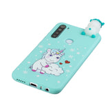 For Redmi NOTE 8T 3D Cartoon Painting Back Cover Soft TPU Mobile Phone Case Shell Striped bear