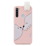 For Redmi NOTE 8T 3D Cartoon Painting Back Cover Soft TPU Mobile Phone Case Shell Striped bear