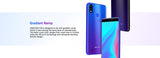 HOMTOM C8 Smartphone - 5.5 Inch Display, 2GB RAM, 32GB ROM,  Android 8.1, 4G LTE, Face Fingerprint Identification (Blue)