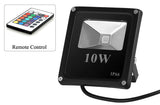 LED Flood Light - 10W, Waterproof, Outdoor Use, Multicolor, Remote Control