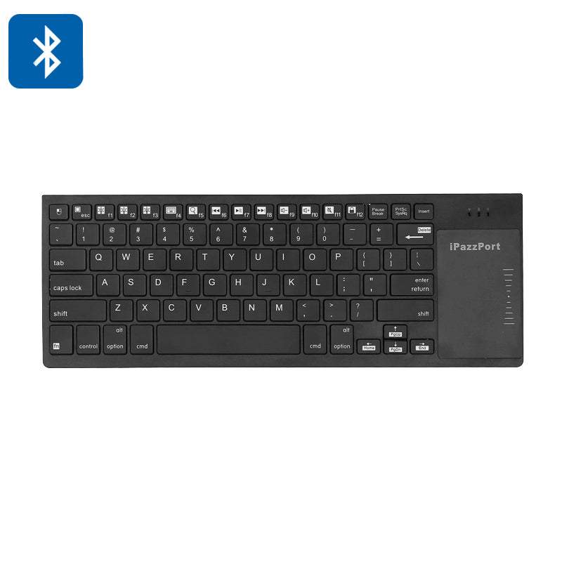 Bluetooth Keyboard - QWERTY, LED Backlit, Mouse Pad, Bluetooth 4.0, 10m Range, 500mAh Battery, Supports Windows, iOS, Android