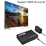 Full HD 1080P HDMI Splitter 1 in 4 out Hdmi Splitter with AC Adapter Supports 3D European regulations