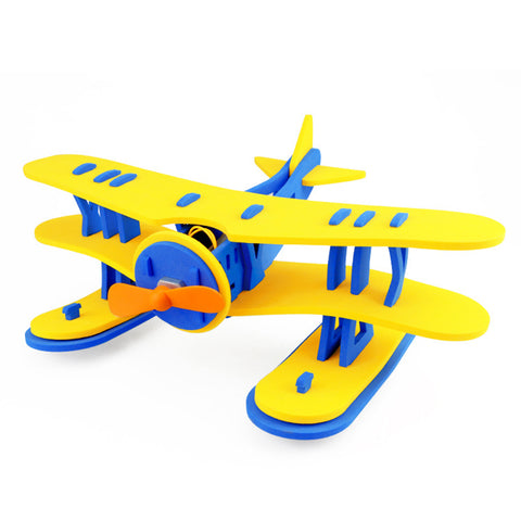 DIY Foam Hand Throwing Free Flying Glider Plane for Kids Outdoor Sports Toy Random Color Random colors (need to assemble by yourself)