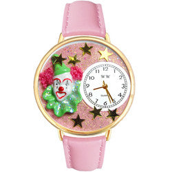 Pink Glitter Clown Watch (Large)