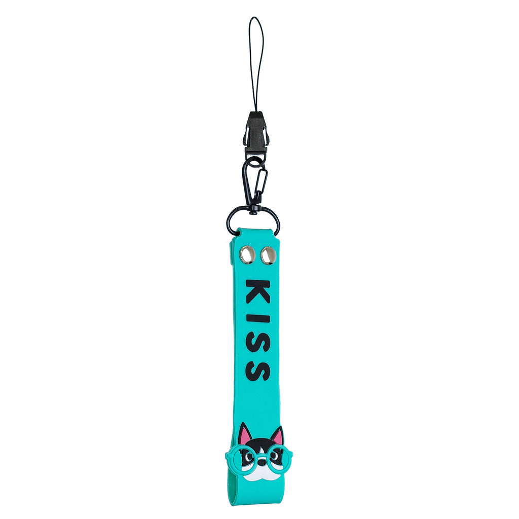 Fashion Silicone Detachable Lanyard Cute Mobile Phone Hanging Rope Random Color Light blue