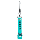 Fashion Silicone Detachable Lanyard Cute Mobile Phone Hanging Rope Random Color Light blue