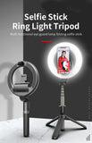 L07 5 Inch Ring Light Bluetooth Selfie Stick Portable LED Fill Light Mobile Phone Live Bracket black