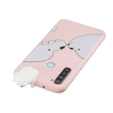 For Redmi NOTE 8T 3D Cartoon Painting Back Cover Soft TPU Mobile Phone Case Shell big face cat