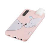 For Redmi NOTE 8T 3D Cartoon Painting Back Cover Soft TPU Mobile Phone Case Shell big face cat