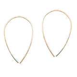 Hoops - Upside Down M - Gold