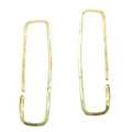 Hoops - Rectangular L - Gold