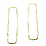 Hoops - Rectangular L - Gold