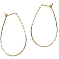 Hoops - Teardrop L - Gold