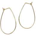 Hoops - Teardrop L - Silver