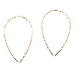 Hoops - Upside Down S - Gold