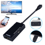 Micro USB To HDMI HD Cable Converter Adapter Black