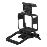 Housing Border Frame for GoPro Hero 7 Black/ 6/5/ Hero Protective Shell with Quick Pull Movable Socket and Screw