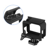 Housing Border Frame for GoPro Hero 7 Black/ 6/5/ Hero Protective Shell with Quick Pull Movable Socket and Screw