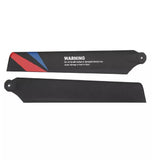 Carbon Fiber Main Blade Wing Set for WLtoys XK K130 RC Helicopter Parts  Black red