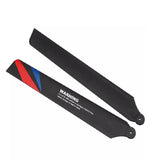 Carbon Fiber Main Blade Wing Set for WLtoys XK K130 RC Helicopter Parts  Black red