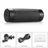 Bluetooth Speaker Bike Light - Bluetooth 4.1, 3W Speaker, IPX6 Waterproof, Flashlight, FM Radio, 3000mAh, Built-in Microphone