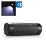 Bluetooth Speaker Bike Light - Bluetooth 4.1, 3W Speaker, IPX6 Waterproof, Flashlight, FM Radio, 3000mAh, Built-in Microphone