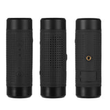 Bluetooth Speaker Bike Light - Bluetooth 4.1, 3W Speaker, IPX6 Waterproof, Flashlight, FM Radio, 3000mAh, Built-in Microphone