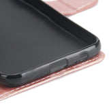 For Samsung A6 2018 Flip-type Leather Protective Phone Case with 3 Card Position Buckle Design Phone Cover  black