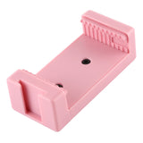 Phone Clamp Quick Release Clip Tripod Mount with 1/4 inch Screw Hole for Smartphone Pink