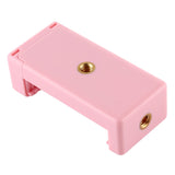 Phone Clamp Quick Release Clip Tripod Mount with 1/4 inch Screw Hole for Smartphone Pink