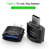 Metal USB 3.1 Type C Male to USB 2.0 A Female OTG Data Adapter Type C OTG Adapter Silver