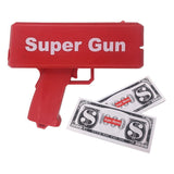 Electric Money Gun Toy Novelty Cash Shooter Adult Teen Toy Spuer Gun Banknote Tool 100 Banknotes