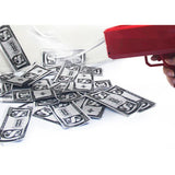 Electric Money Gun Toy Novelty Cash Shooter Adult Teen Toy Spuer Gun Banknote Tool 100 Banknotes