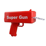 Electric Money Gun Toy Novelty Cash Shooter Adult Teen Toy Spuer Gun Banknote Tool 100 Banknotes