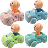 Children Cute Cartoon Inertia Car Mini Funny Pig Toy Car Gifts (Random Color)