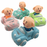 Children Cute Cartoon Inertia Car Mini Funny Pig Toy Car Gifts (Random Color)