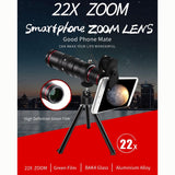 Universal 22X Super Zoom Lens Portable Telescope for Smartphone Super Zoom Camera 22X telephoto lens