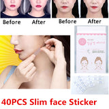 Lift Slim Face Sticker Face Invisible Sticker Lift Chin Medical Tape Makeup Beauty Tools - 40PCS/Box