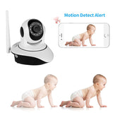 Indoor HD IP Camera - 1/4-Inch CMOS, 720p, 10m Night Vision, Motion Detection, PTZ, App Support, WiFi Wireless, Two Way Audio