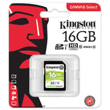 Kingston SDS Canvas Select SD Memory Card Storage Card green_16G