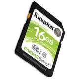 Kingston SDS Canvas Select SD Memory Card Storage Card green_16G