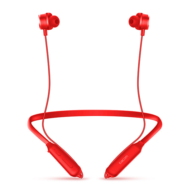 Dacom L10 Active Noise Cancelling Wireless Headphones Bluetooth V4.2 Cordless Neckband Sport Earphones Red