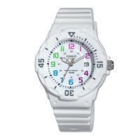 Casio Women's LRW200H-7BVCF White Resin Ranbow Dial Watch