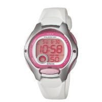 Casio Women's LW200-7AV Digital Watch with White Resin Strap