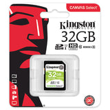 Kingston SDS Canvas Select SD Memory Card Storage Card green_32G