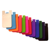 Fashion Simple Adhesive Silicone Card Pocket Money Pouch Case for Cell Phone green