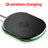 Qi Wireless Charger for iPhone 8 X XR XS Max 10W Fast Wireless Charging for Samsung S9 S8 Note 8 9 S7 Charger Pad white