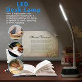 Bluetooth Speaker LED Lamp - Adjustable Brightness, Energy Efficient, Flexible Arm, 260 Lumen, 75dB, 7W Speaker