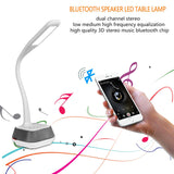 Bluetooth Speaker LED Lamp - Adjustable Brightness, Energy Efficient, Flexible Arm, 260 Lumen, 75dB, 7W Speaker