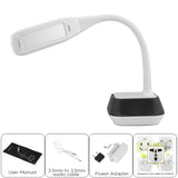 Bluetooth Speaker LED Lamp - Adjustable Brightness, Energy Efficient, Flexible Arm, 260 Lumen, 75dB, 7W Speaker